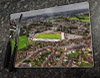 Wooden cork placemat showing Aerial Photograph of Accrington Stanley - Crown Ground Wooden cork placemat showing Aerial Photograph of Accrington Stanley - Crown Ground