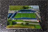 Rectangular glass cuttingboard showing Aerial Photograph of AFC Fylde - Mill Farm