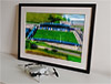 Extra Large Classic Mounted and Framed Fine Art Print showing Aerial Photograph of AFC Fylde - Mill Farm