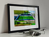 Classic Mounted and Framed Fine Art Print showing Aerial Photograph of AFC Fylde - Mill Farm