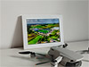 Framed Poster showing Aerial Photograph of AFC Fylde - Mill Farm