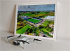 Framed Poster showing Aerial Photograph of AFC Fylde - Mill Farm