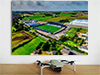 Fine Art Poster showing Aerial Photograph of AFC Fylde - Mill Farm