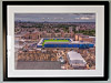 Extra Large Classic Mounted and Framed Fine Art Print showing Aerial Photograph of AFC Wimbledon - Plough Lane Extra Large Classic Mounted and Framed Fine Art Print showing Aerial Photograph of AFC Wimbledon - Plough Lane