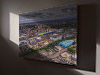Fine Art Canvas showing Aerial Photograph of AFC Wimbledon - Plough Lane