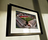 Classic Mounted and Framed Fine Art Print showing Aerial Photograph of Airdrie United - New Broomfield