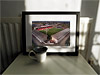 Classic Mounted and Framed Fine Art Print showing Aerial Photograph of Airdrie United - New Broomfield
