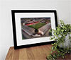 Classic Mounted and Framed Fine Art Print showing Aerial Photograph of Airdrie United - New Broomfield