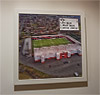 Premium Framed Cork Pin Board showing Aerial Photograph of Airdrie United - New Broomfield Premium Framed Cork Pin Board showing Aerial Photograph of Airdrie United - New Broomfield