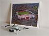 Framed Poster showing Aerial Photograph of Airdrie United - New Broomfield