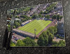 Wooden cork placemat showing Aerial Photograph of Aldershot Town - Recreation Ground Wooden cork placemat showing Aerial Photograph of Aldershot Town - Recreation Ground