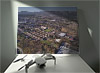 Fine Art Canvas showing Aerial Photograph of Alloa Athletic - Recreation Park