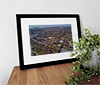 Classic Mounted and Framed Fine Art Print showing Aerial Photograph of Alloa Athletic - Recreation Park