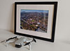 Classic Mounted and Framed Fine Art Print showing Aerial Photograph of Alloa Athletic - Recreation Park