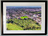 Extra Large Classic Mounted and Framed Fine Art Print showing Aerial Photograph of Altrincham - Moss Lane