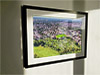 Extra Large Classic Mounted and Framed Fine Art Print showing Aerial Photograph of Altrincham - Moss Lane