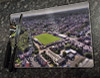Wooden cork placemat showing Aerial Photograph of Altrincham - Moss Lane