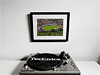 Classic Mounted and Framed Fine Art Print showing Aerial Photograph of Altrincham - Moss Lane