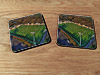 Cork drink coaster showing Aerial Photograph of Annan Athletic - Galabank Cork drink coaster showing Aerial Photograph of Annan Athletic - Galabank
