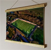 42cm / 16.5" poster hanger with 12x16" landscape print showing Aerial Photograph of Annan Athletic - Galabank