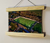 22.5cm / 8.9"  poster hanger with 6x8" landscape print showing Aerial Photograph of Annan Athletic - Galabank