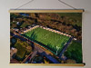 A 62cm / 24.4" poster hanger with 18x24" landscape print showing Aerial Photograph of Annan Athletic - Galabank