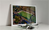 Framed Poster showing Aerial Photograph of Annan Athletic - Galabank