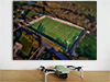 Fine Art Poster showing Aerial Photograph of Annan Athletic - Galabank Fine Art Poster showing Aerial Photograph of Annan Athletic - Galabank