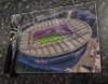 Wooden cork placemat showing Aerial Photograph of Arsenal - Emirates Stadium