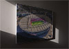 Fine Art Canvas showing Aerial Photograph of Arsenal - Emirates Stadium