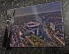 Wooden cork placemat showing Aerial Photograph of Arsenal - Emirates Stadium