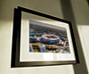 Classic Mounted and Framed Fine Art Print showing Aerial Photograph of Arsenal - Emirates Stadium