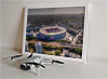 Framed Poster showing Aerial Photograph of Arsenal - Emirates Stadium