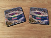 Cork drink coaster showing Aerial Photograph of Arsenal - Emirates Stadium
