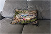 Custom Printed Canvas Cushion showing Aerial Photograph of Aston Villa - Villa Park
