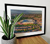 Extra Large Classic Mounted and Framed Fine Art Print showing Aerial Photograph of Aston Villa - Villa Park