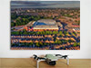 Fine Art Poster showing Aerial Photograph of Aston Villa - Villa Park