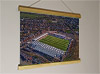 42cm / 16.5" poster hanger with 12x16" landscape print showing Aerial Photograph of Ayr United - Somerset Park