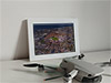 Framed Poster showing Aerial Photograph of Ayr United - Somerset Park
