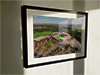 Extra Large Classic Mounted and Framed Fine Art Print showing Aerial Photograph of Barnsley - Oakwell