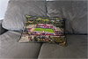 Custom Printed Canvas Cushion showing Aerial Photograph of Barnsley - Oakwell