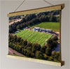 42cm / 16.5" poster hanger with 12x16" landscape print showing Aerial Photograph of Basingstoke Town - Winklebury Football Complex