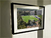 Extra Large Classic Mounted and Framed Fine Art Print showing Aerial Photograph of Basingstoke Town - Winklebury Football Complex