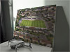 Fine Art Canvas showing Aerial Photograph of Bath City - Twerton Park