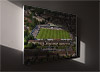 Fine Art Canvas showing Aerial Photograph of Bath City - Twerton Park