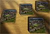 Cork drink coaster showing Aerial Photograph of Bath City - Twerton Park
