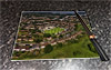 Rectangular glass cuttingboard showing Aerial Photograph of Bath City - Twerton Park