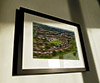 Classic Mounted and Framed Fine Art Print showing Aerial Photograph of Bath City - Twerton Park