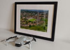 Classic Mounted and Framed Fine Art Print showing Aerial Photograph of Bath City - Twerton Park