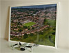 Framed Poster showing Aerial Photograph of Bath City - Twerton Park